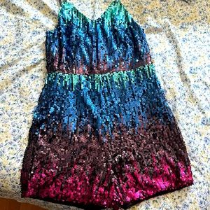 Sequin Cami Romper